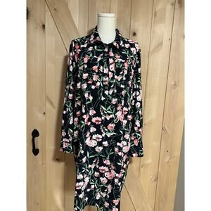 Tommy Hilfiger Floral Shirt Dress - Long Sleeve Size 12